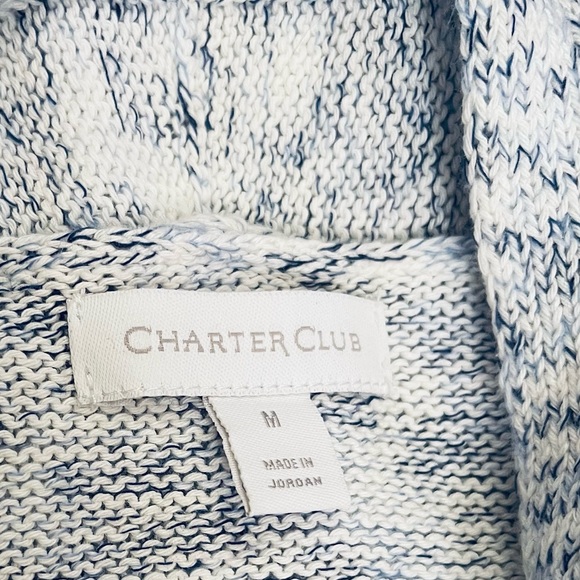 NEW CHARTER CLUB Curved-Hem Completer Longline Open Cardigan Sweater - Picture 3 of 5